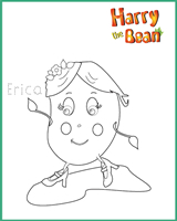 Erica Colouring Sheet