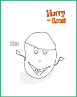 Funnyman Stan Colouring Sheet